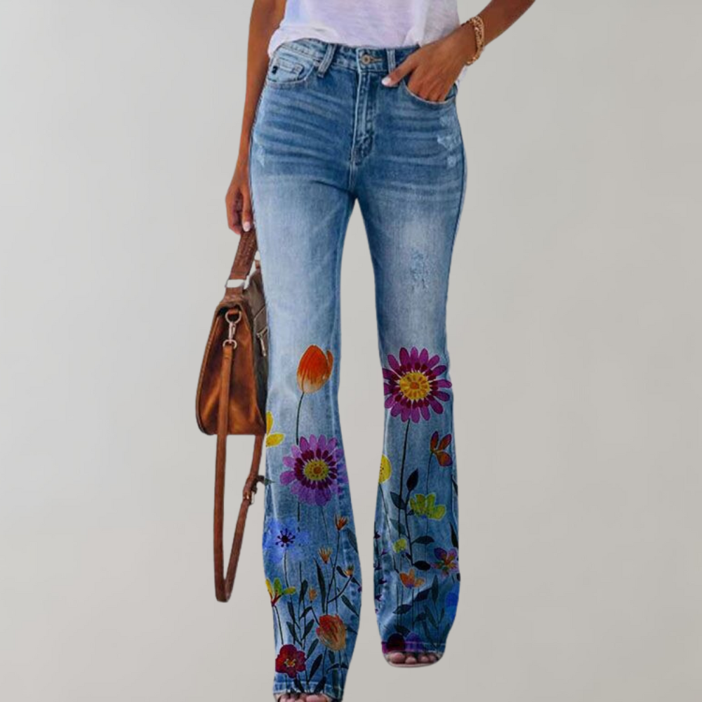 Flower Chic Flare Jeans