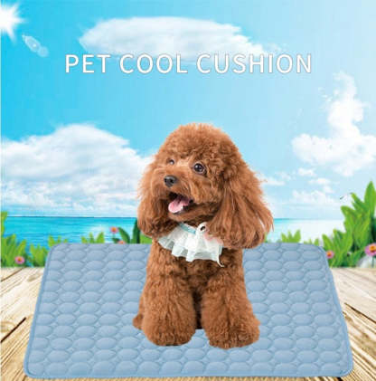 Pet Dog Cooling Mat Summer Keep Cool Ice Silk Mattress-gladdween