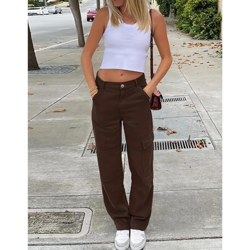 Ingrid - Cargo Pants - Casual - High-Quality Cotton - Perfect for Everyday Wear