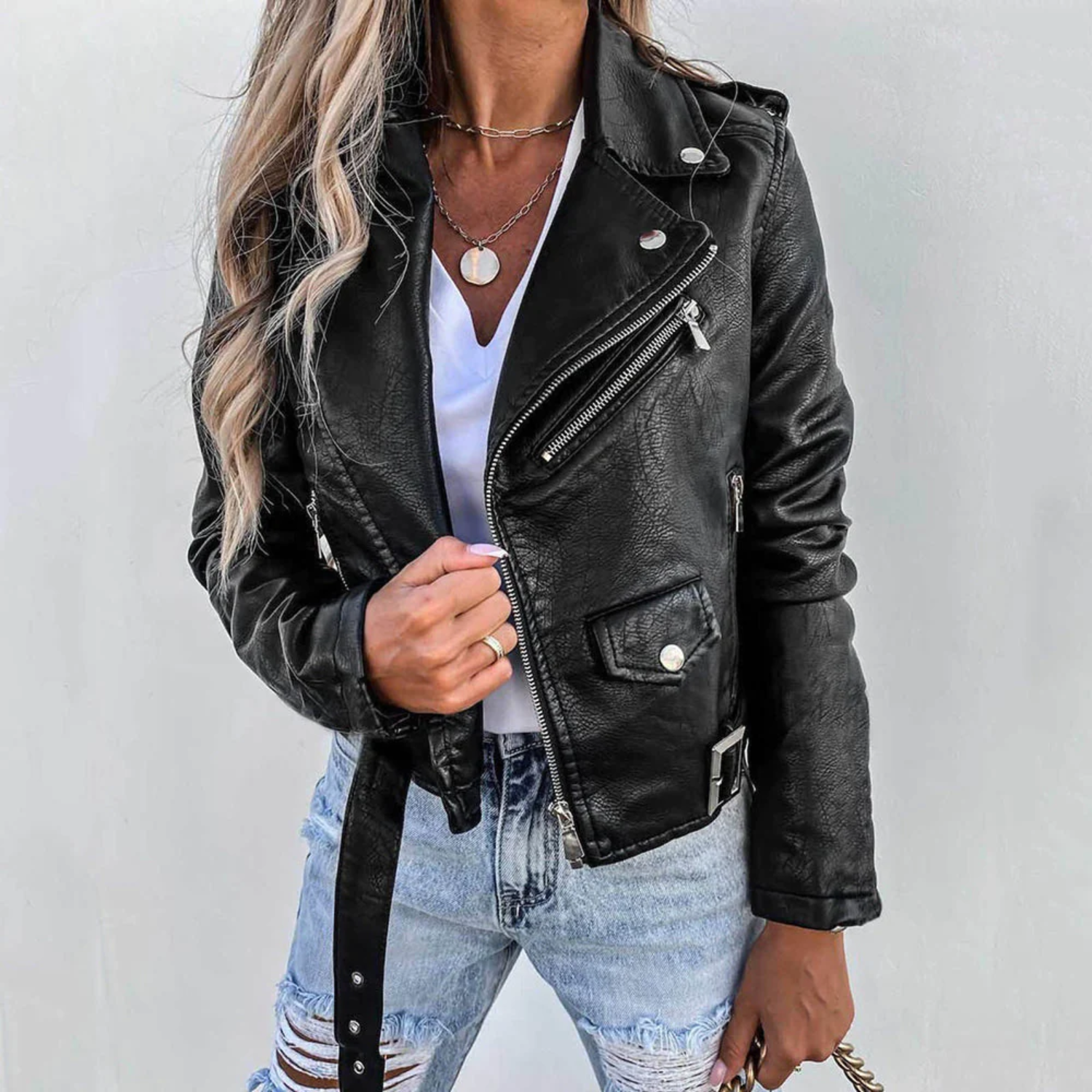 Jillian - Stylish Biker Jacket for Women