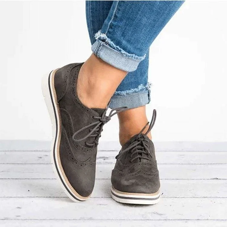 Womens Rubber Brogue Shoes Stomach Flower-shaped Decorative Flat Shoes