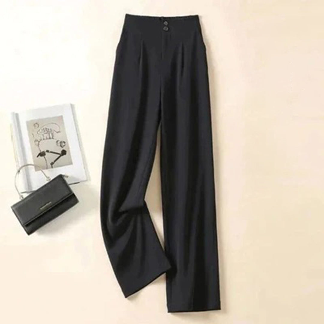 Jenna - Straight trousers - Chic - High Quality Cotton - For Formal Occasions