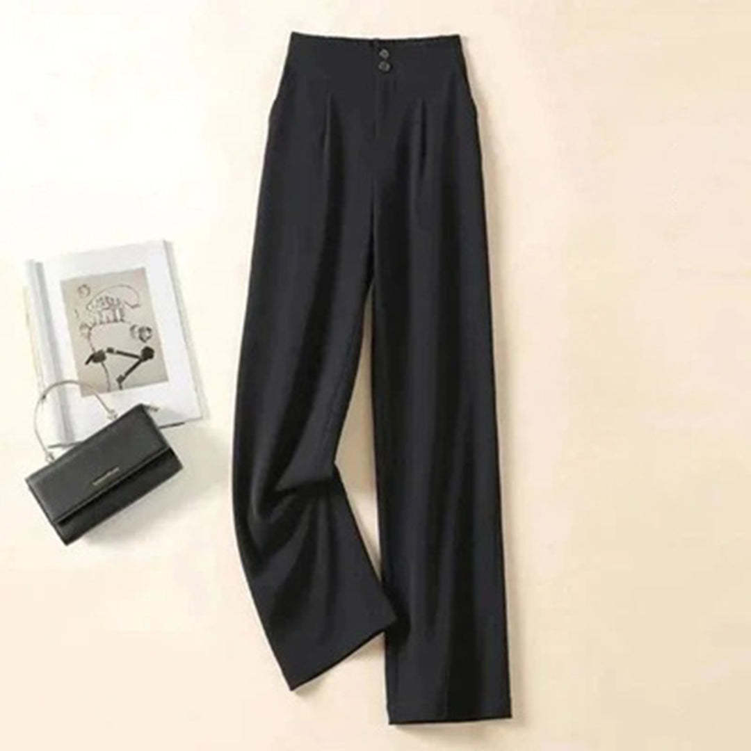 Jenna - Straight trousers - Chic - High Quality Cotton - For Formal Occasions
