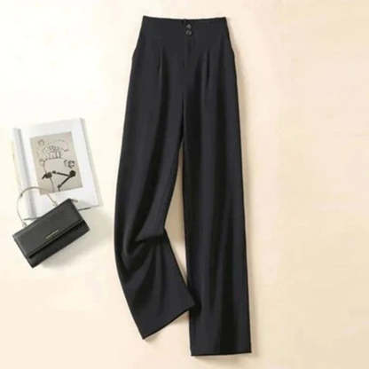 Jenna - Straight trousers - Chic - High Quality Cotton - For Formal Occasions