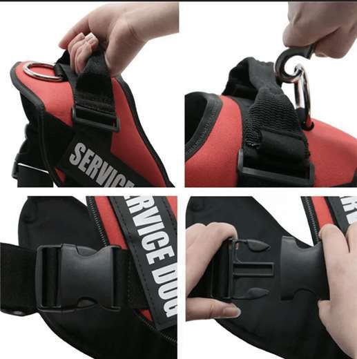 Service Dog Harness ADA No Pull Reflective Vest