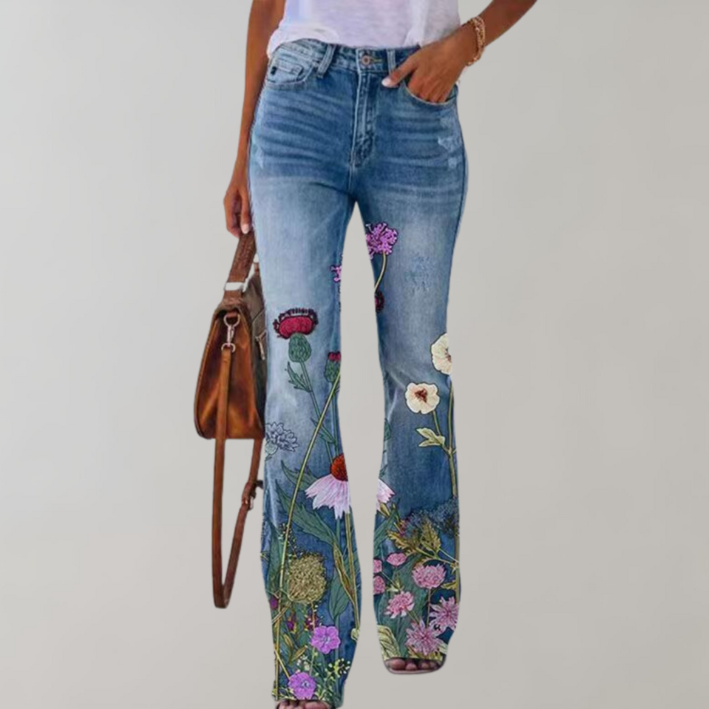 Flower Chic Flare Jeans