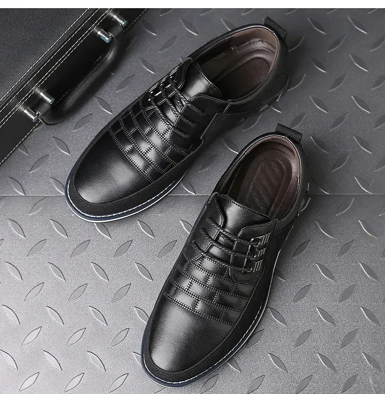 Gatsby Shoes Oxford Derby Orthopedic Leather Shoes