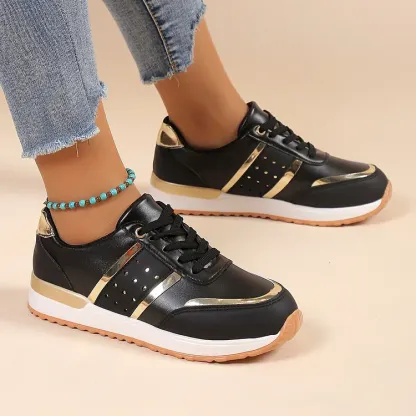 Orthopedic Women Shoes Leather Breathable Comfy Summer Platform Sneakers