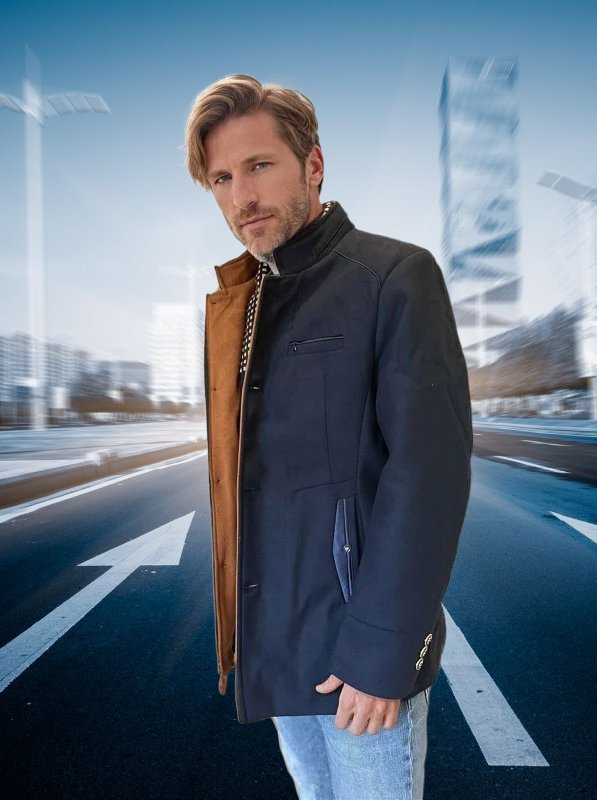 Business Wool Fashion Scarf Coat