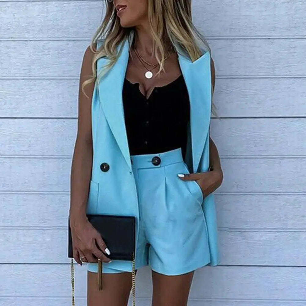 Lou - Chic Blazer Short Set