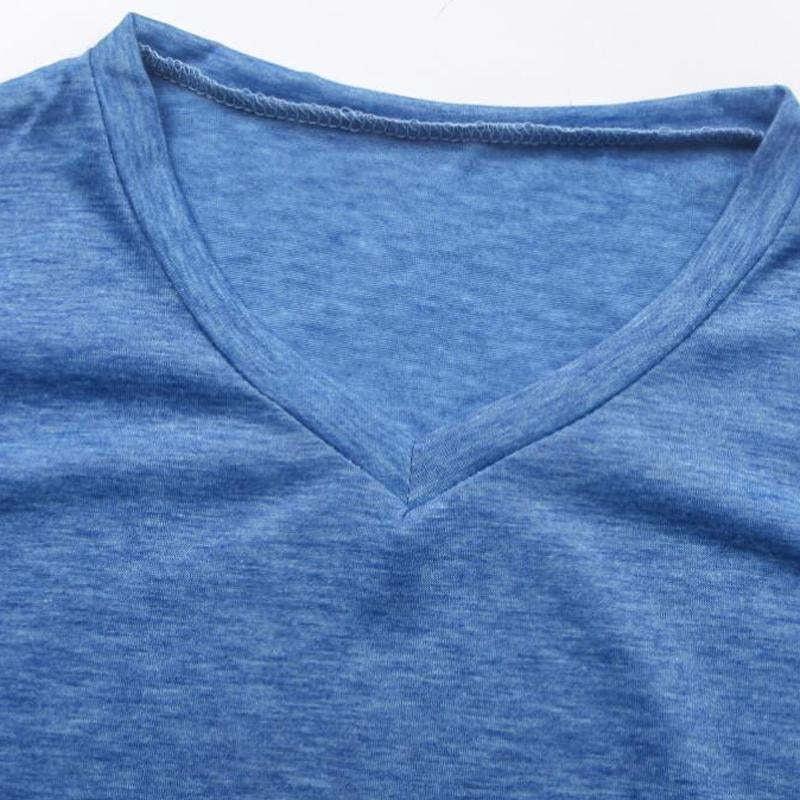 Men's Cotton V-neck Bottoming Shirt