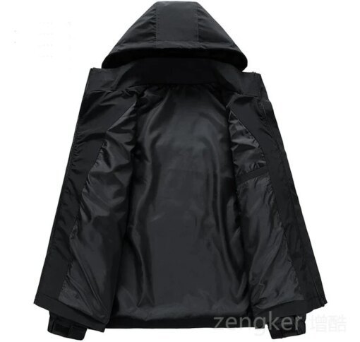 Multi-Pocket Hooded Workwear Jacket