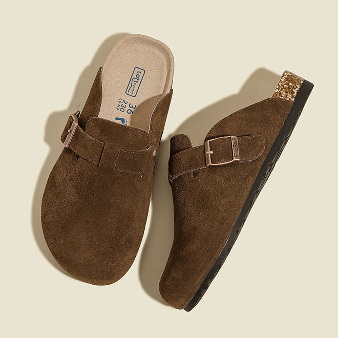 100% Vegan Suede Clogs