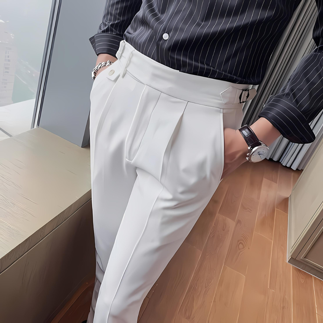 ELASTIC CASUAL COTTON MEN'S PANTS