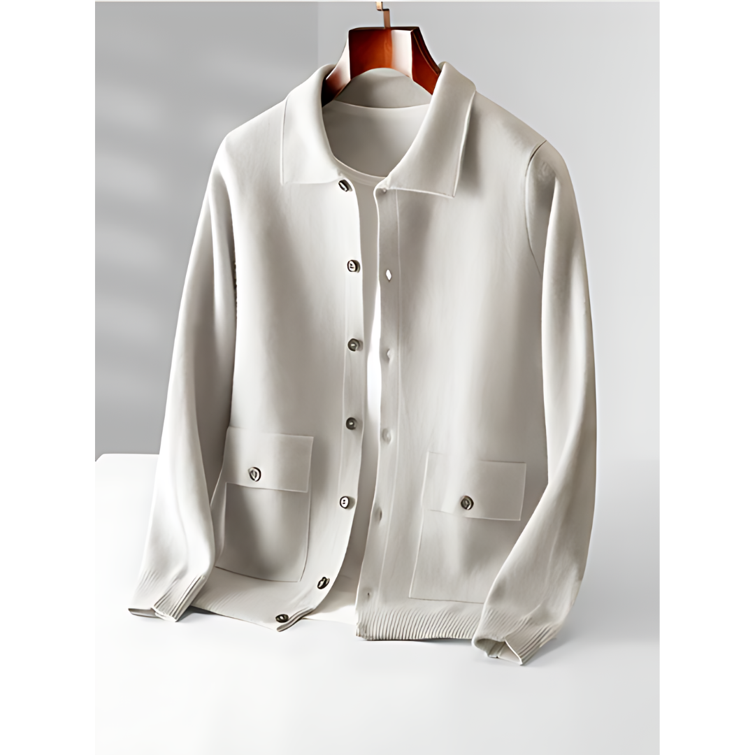 casual Wool knit cardigan coat