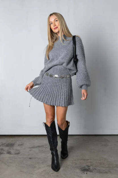 Olivia - Pleated Outfit Set - Elegant - High Quality Cotton - Ideal for Parties