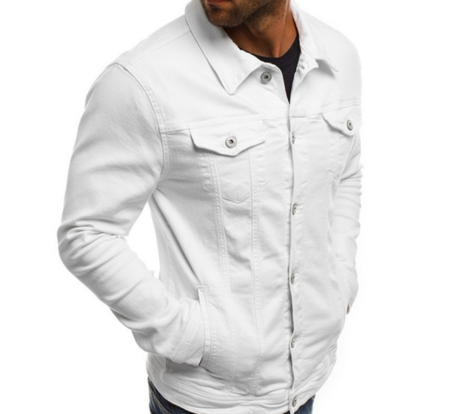 Haris - Coloured denim jacket for men