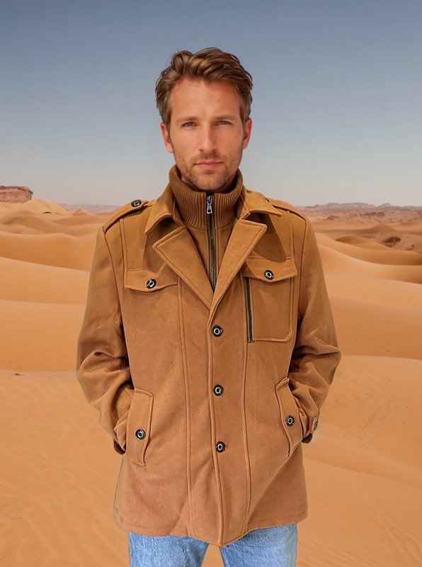 Men's Business Wool Overcoat