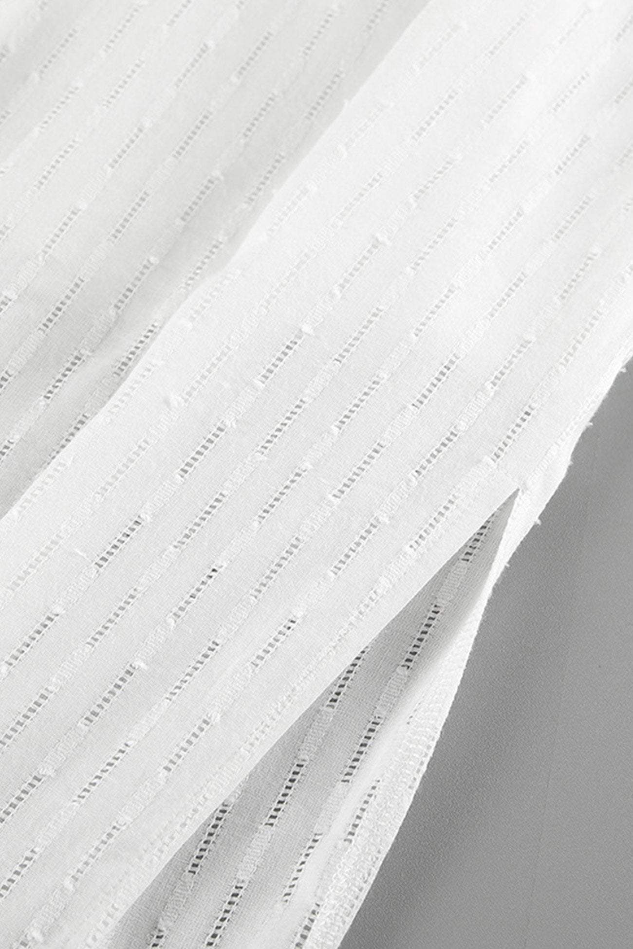 Leilani - cotton ruffle sleeve slit pants set