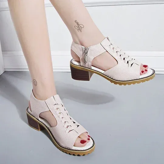 Fashionable Orthopedic High Heels Open Toe Sandals For Women