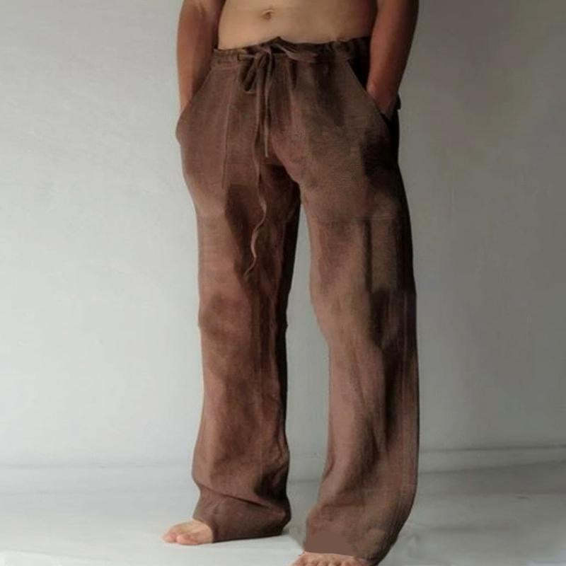 Men's Casual Solid Color Drawstring Pants