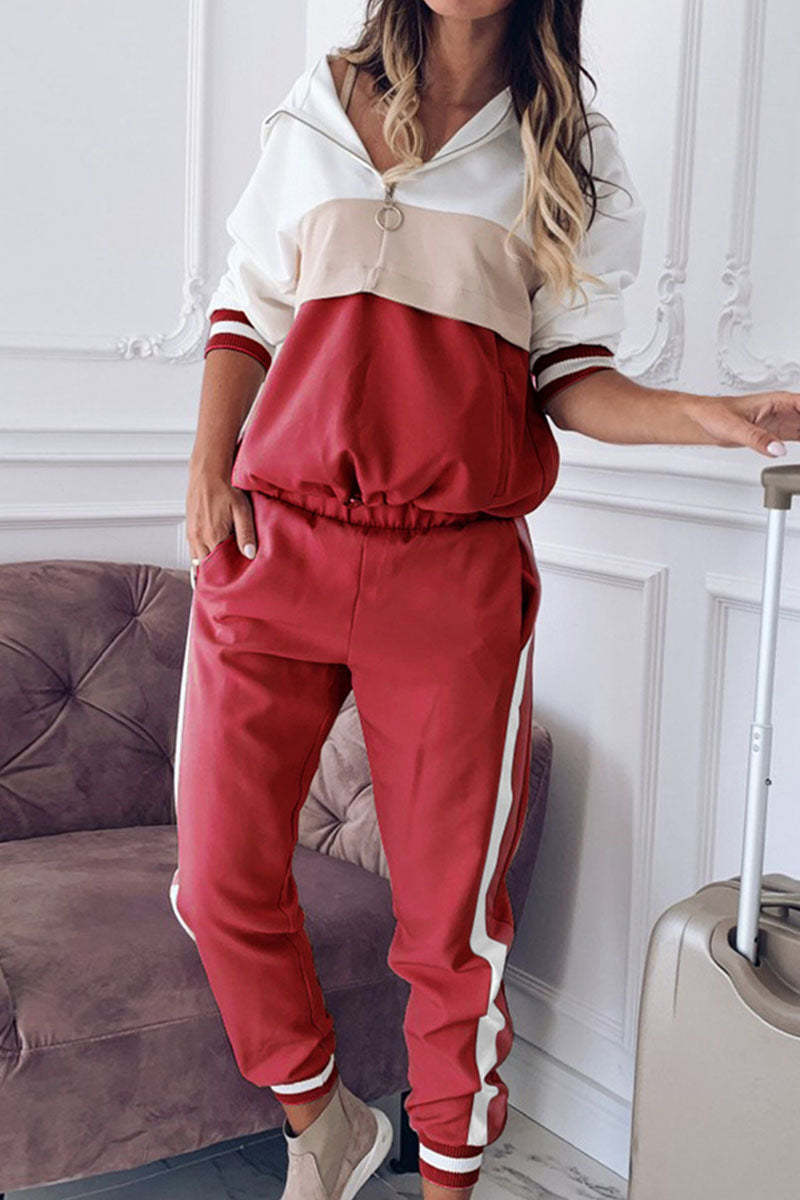 Daphne - women's sports suit long-sleeved top and casual pants set