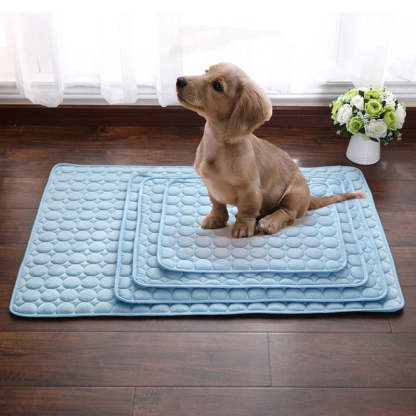 Pet Dog Cooling Mat Summer Keep Cool Ice Silk Mattress-gladdween