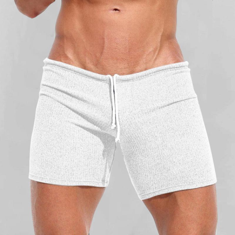 Men's Solid Slim Drawstring Vacation Casual Shorts