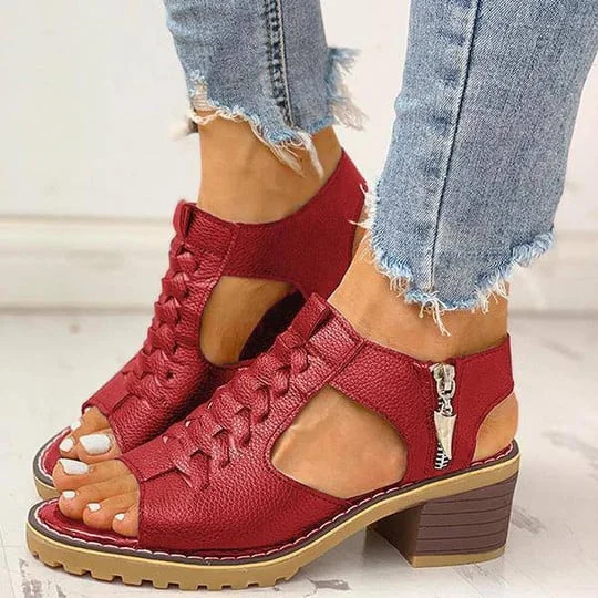 Fashionable Orthopedic High Heels Open Toe Sandals For Women