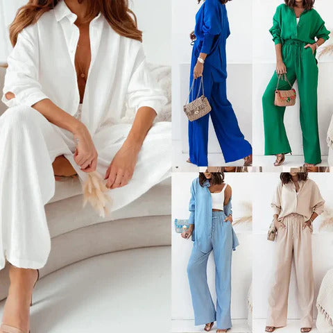 Iris - Outfit Set - Chic - Lightweight Cotton - Perfect for Casual Days