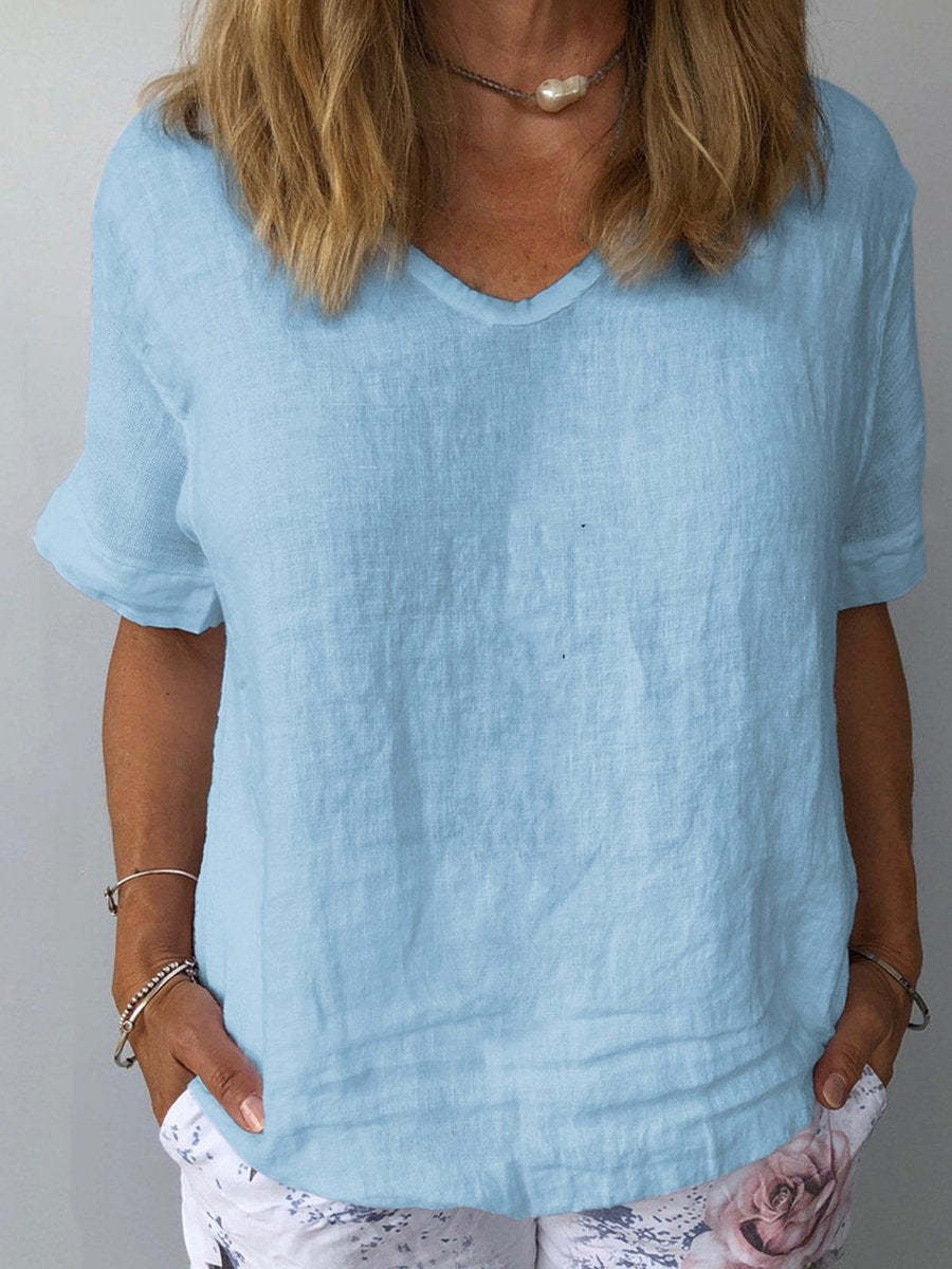 Women's Cotton & Linen Casual Top