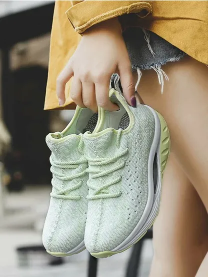 Women Cushioned Light Mesh Platform Orthopedic Sneakers