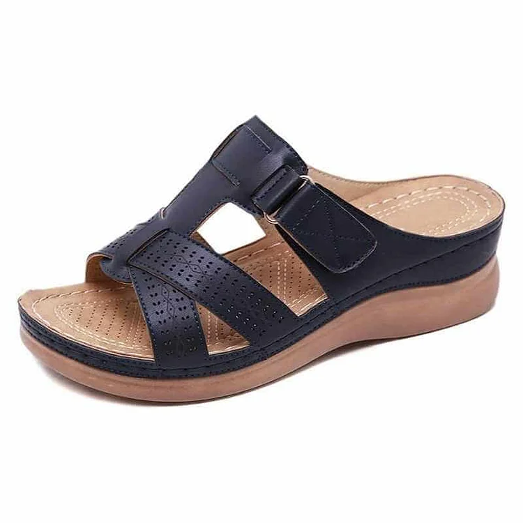 Orthopedic Low Heel Wedge Sandals