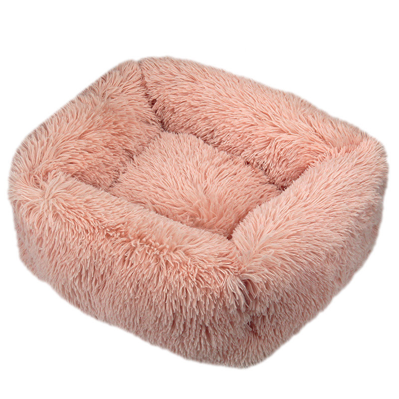 Plush Donut Dog Bed - Cosy Calming Pet Bed-gladdween