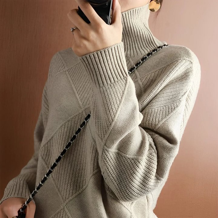 Marie Cashmere Turtleneck Sweater