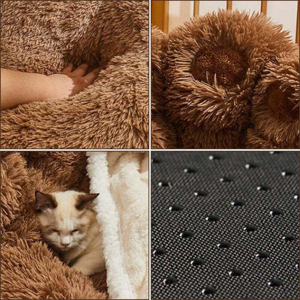 Calming Bear Paw Bed for Pets-gladdween