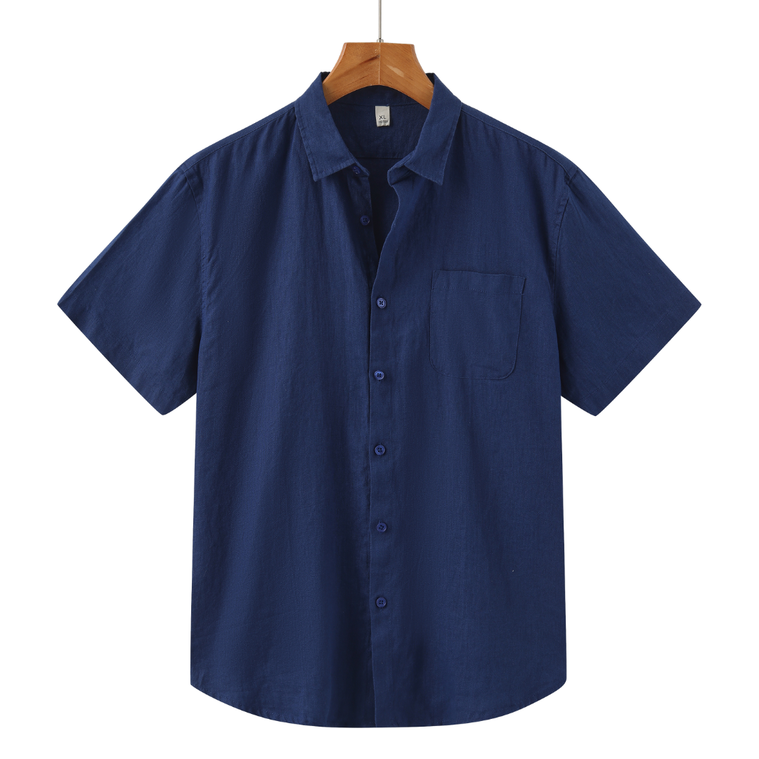Men's Summer Linen Short Sleeved Shirt