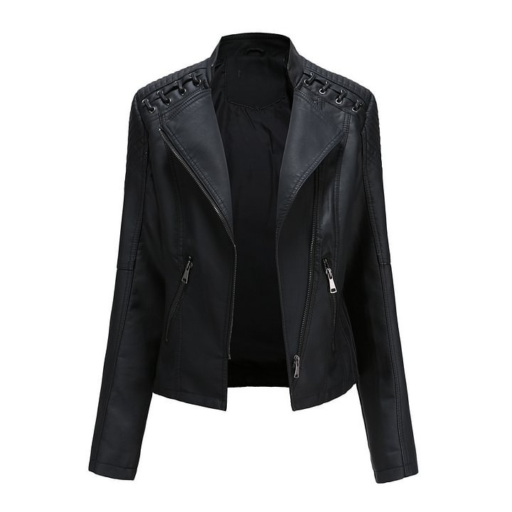 Lambskin leather jacket