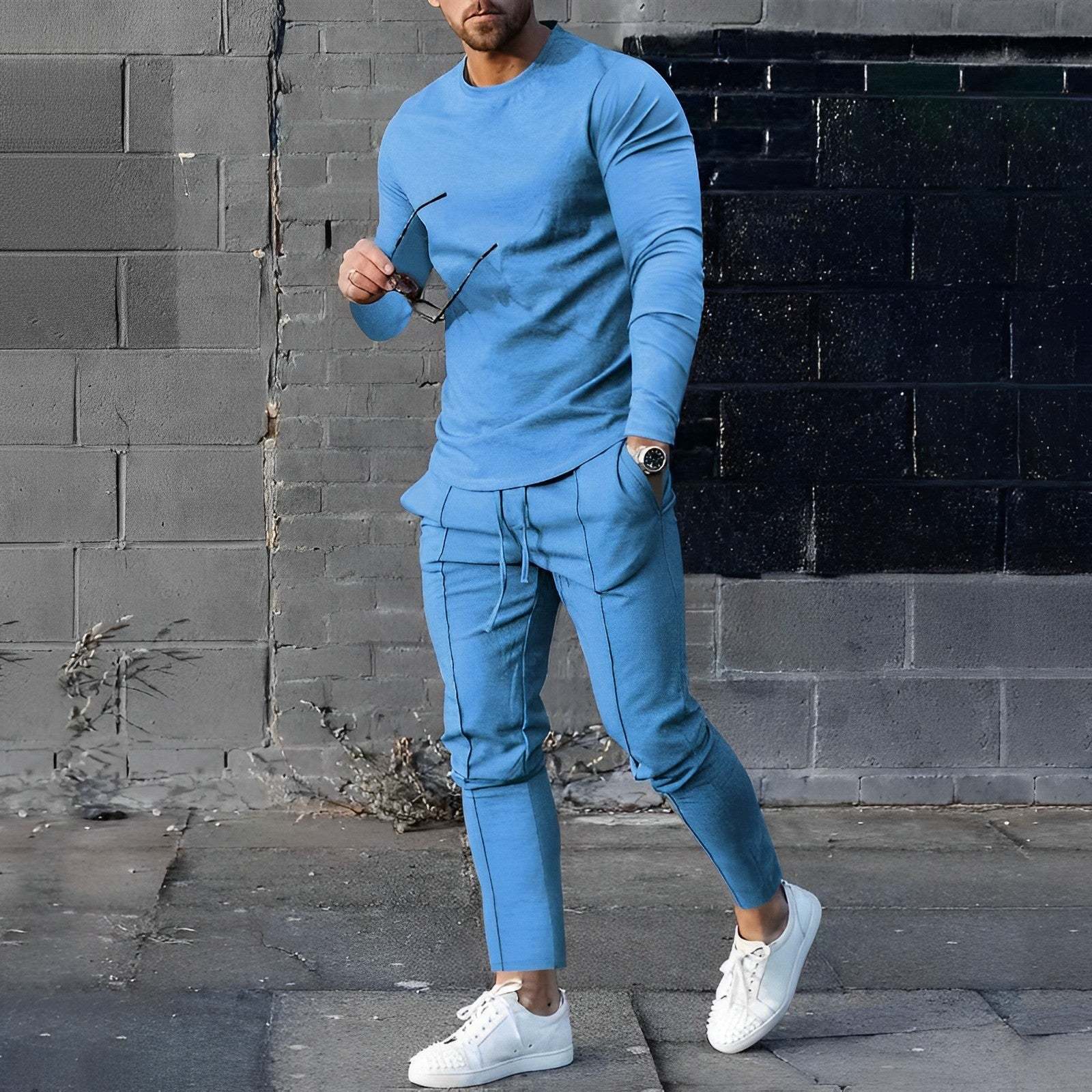 Loose Shirt Pants Men's Tracksuit