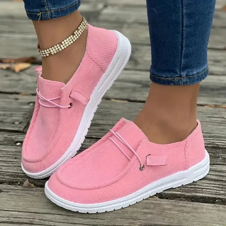 Ribbed Slip-On Flats for Effortless Style