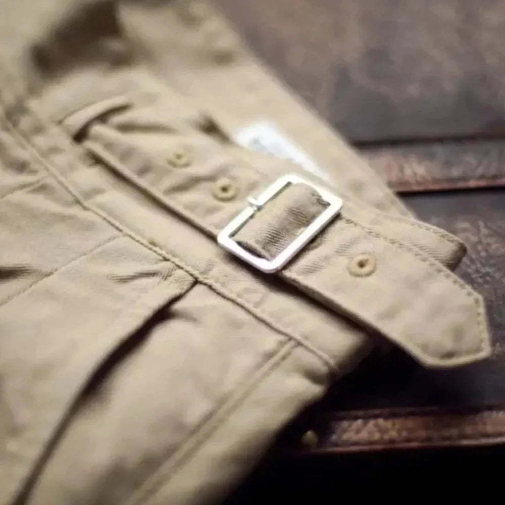 Harrison - Gurkha trousers with pleated front