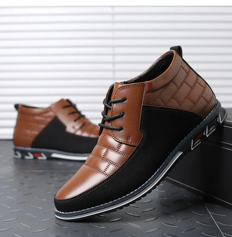 Gatsby Shoes High Top Oxford Derby Leather Shoes