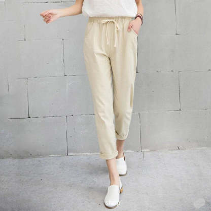 Irene - Straight-Leg Pants - Chic - High Quality Fabric - Perfect for Casual Days