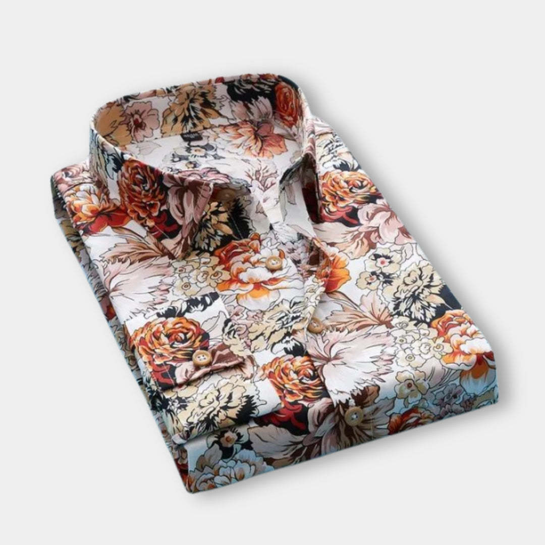 Print Ethnic Spring/Summer Wedding Shirt