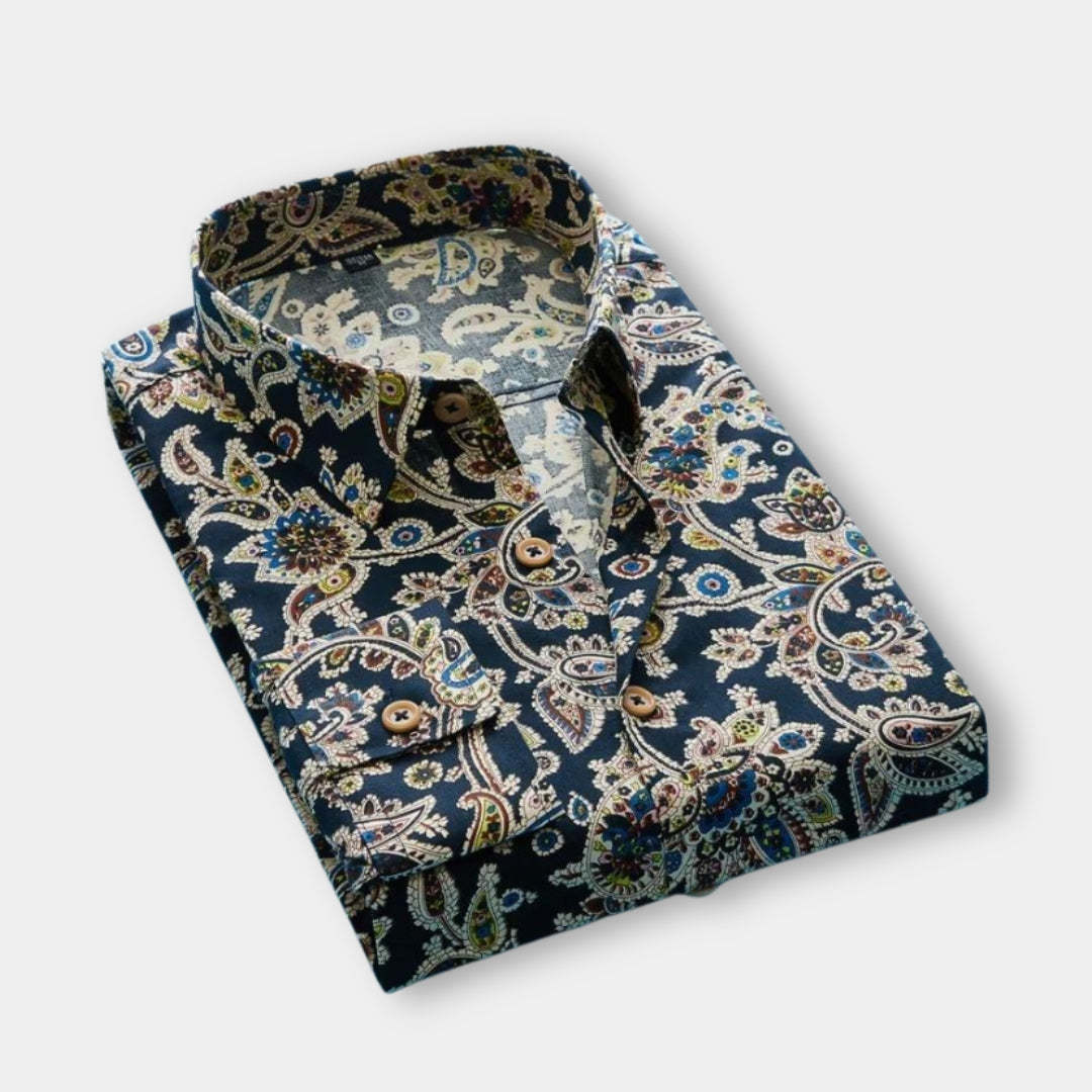 Print Ethnic Spring/Summer Wedding Shirt