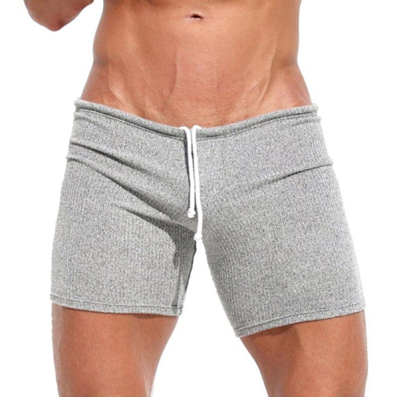 Men's Solid Slim Drawstring Vacation Casual Shorts