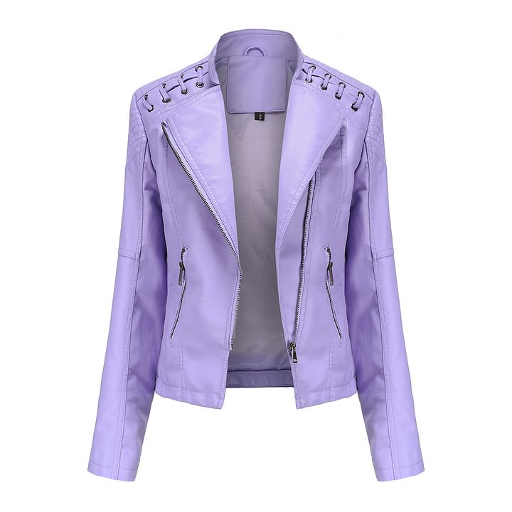 Lambskin leather jacket