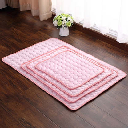 Pet Dog Cooling Mat Summer Keep Cool Ice Silk Mattress-gladdween