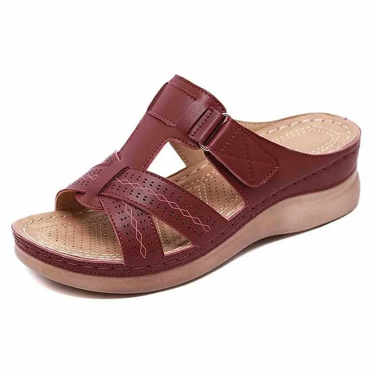 Orthopedic Low Heel Wedge Sandals