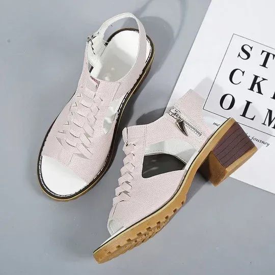 Fashionable Orthopedic High Heels Open Toe Sandals For Women